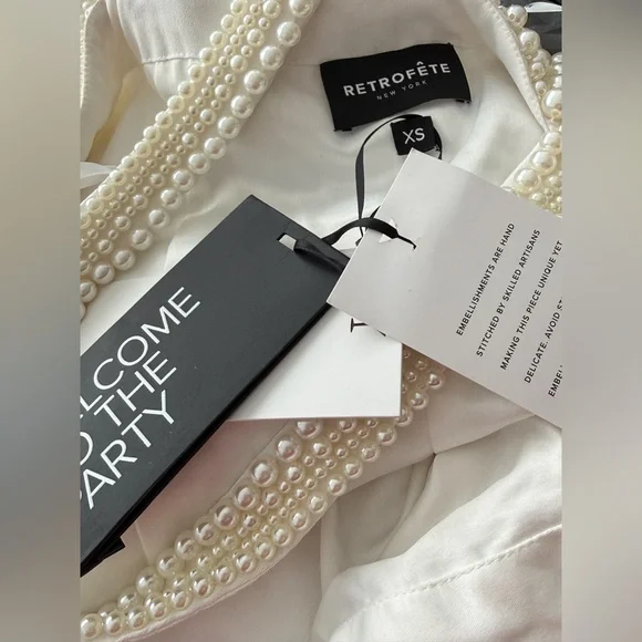 Retrofete Elaina Pearl Dress size XS $1598 - Picture 15 of 16